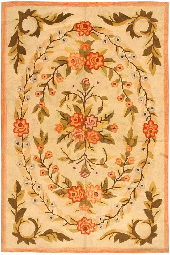 Antique Hooked American Rug 2454 Main Image - By Nazmiyal