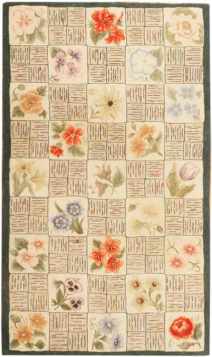 Antique Hooked American Rug 43261 Main Image - By Nazmiyal