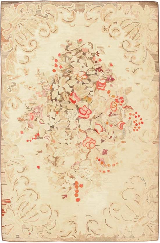 Antique Hooked American Rug 1927 Main Image - By Nazmiyal Antique Hooked American Rug 1927 Main Image - By Nazmiyal