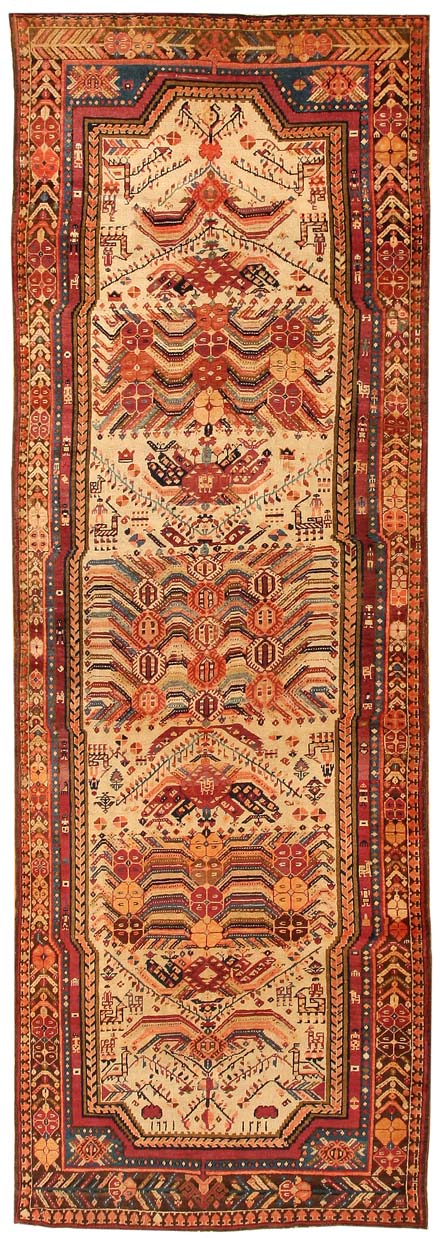 Antique Karabagh Rug 43827 Main Image - By Nazmiyal Antique Karabagh Rug 43827 Main Image - By Nazmiyal