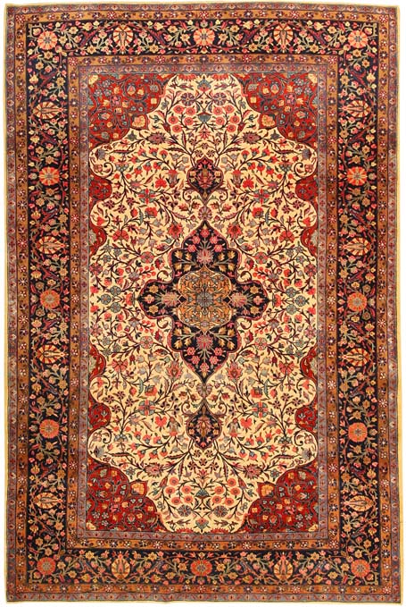 Antique Kashan Persian Rug 43262 Main Image - By Nazmiyal