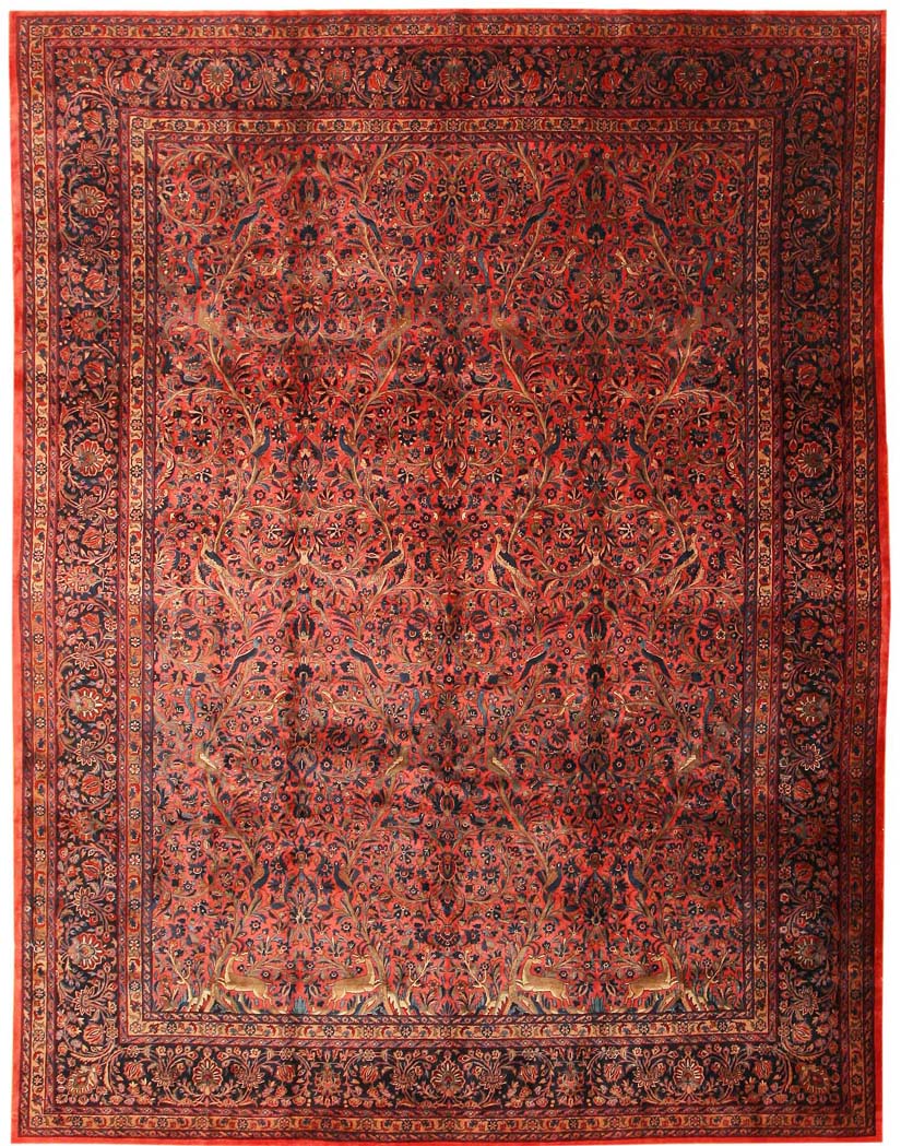 Antique Kashan Persian Rug 43528 Main Image - By Nazmiyal Antique Kashan Persian Rug 43528 Main Image - By Nazmiyal