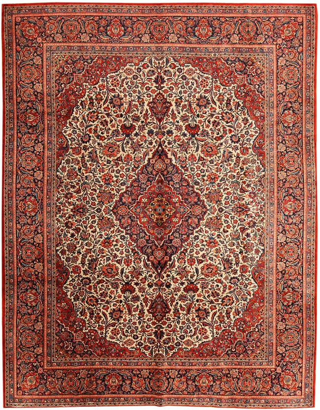 Antique Kashan Persian Rug 43534 Main Image - By Nazmiyal Antique Kashan Persian Rug 43534 Main Image - By Nazmiyal