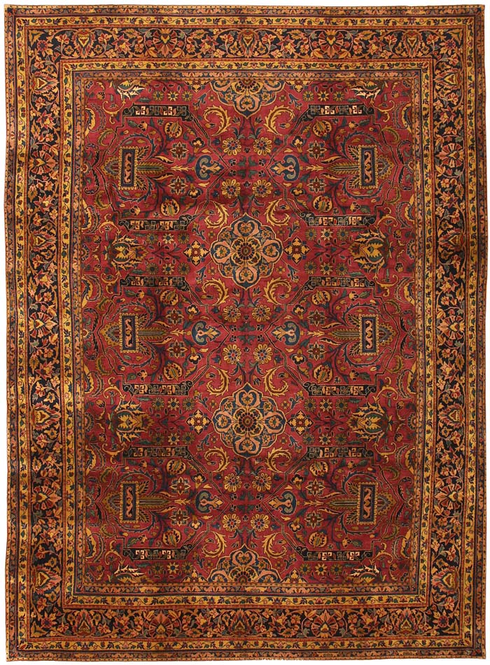 Antique Kashan Persian Rug 43549 Main Image - By Nazmiyal