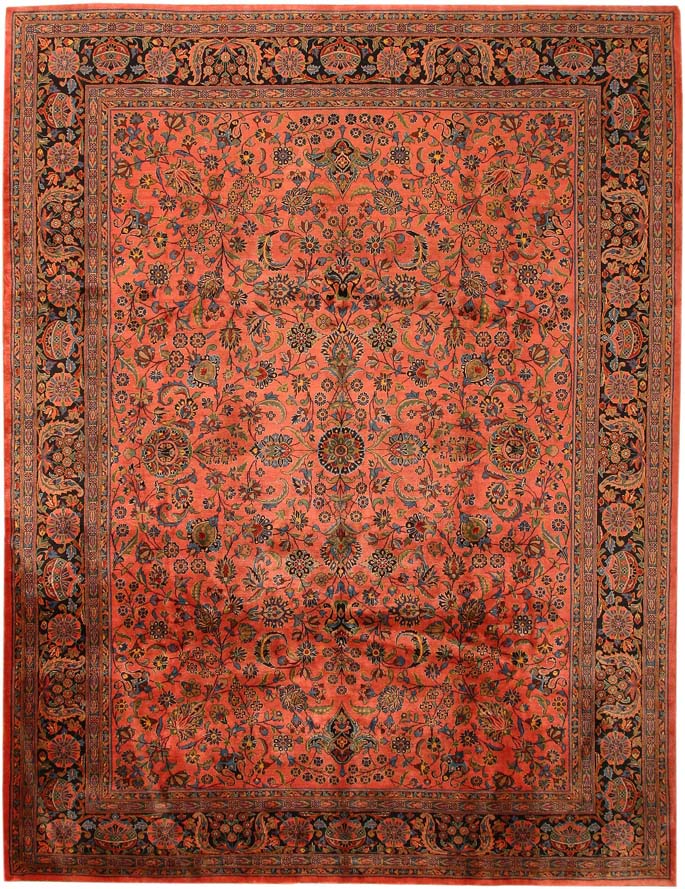 Antique Kashan Persian Rug 43560 Main Image - By Nazmiyal