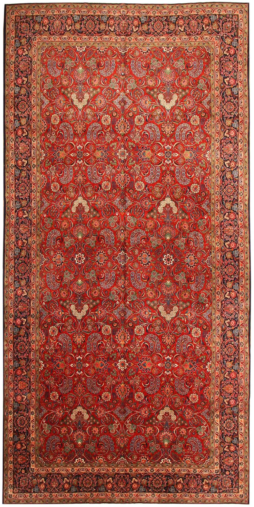 Antique Kashan Persian Rug 43568 Main Image - By Nazmiyal Antique Kashan Persian Rug 43568 Main Image - By Nazmiyal
