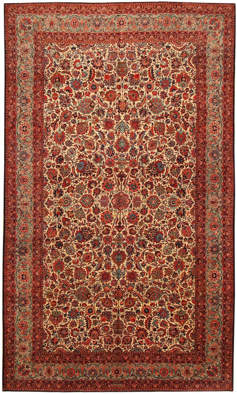 Antique Kashan Persian Rug 43599 Main Image - By Nazmiyal Antique Kashan Persian Rug 43599 Main Image - By Nazmiyal