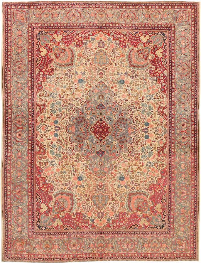 Antique Kashan Persian Rug 43370 Main Image - By Nazmiyal