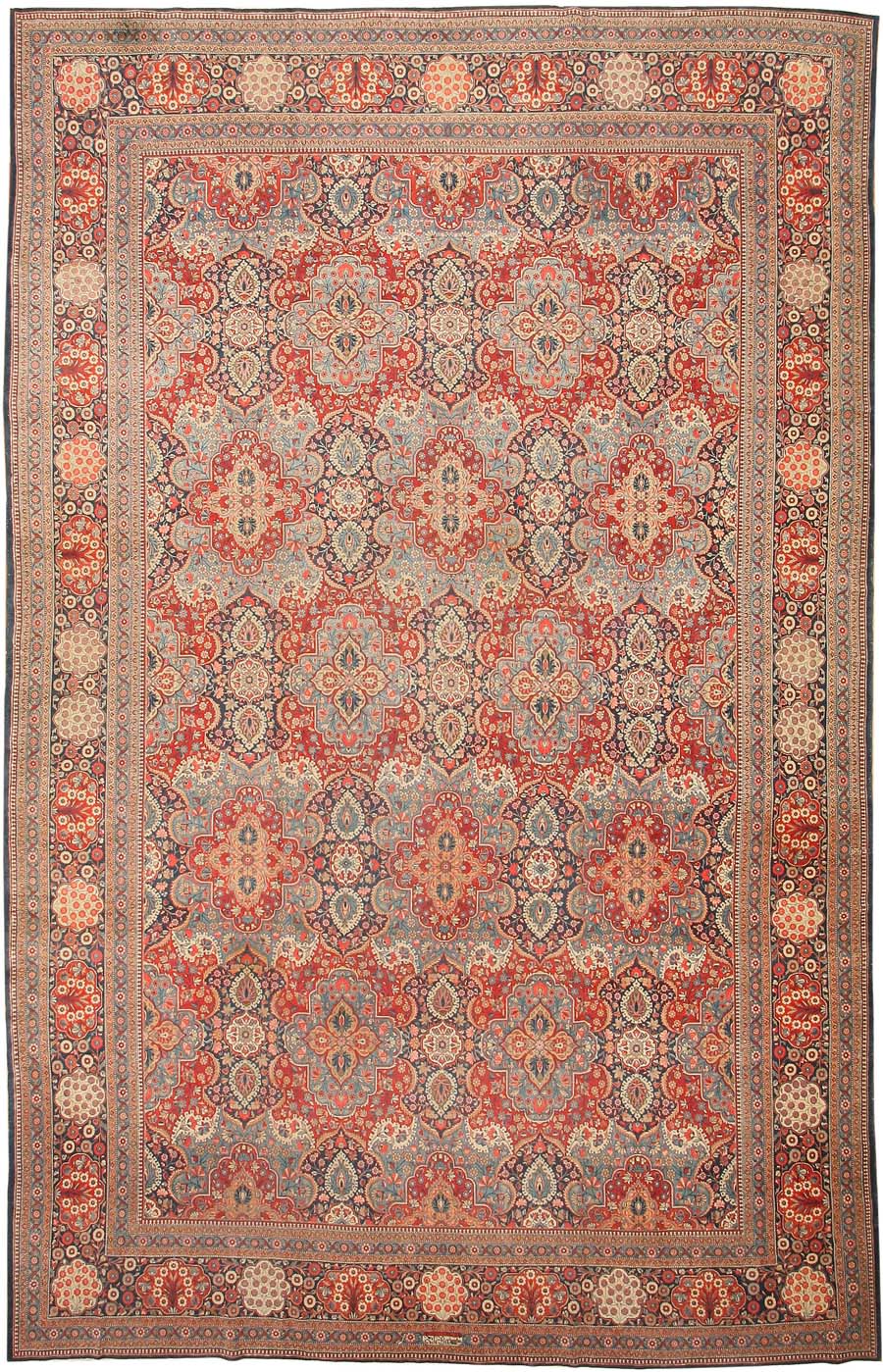 Antique Kashan Persian Rug 43338 Main Image - By Nazmiyal Antique Kashan Persian Rug 43338 Main Image - By Nazmiyal