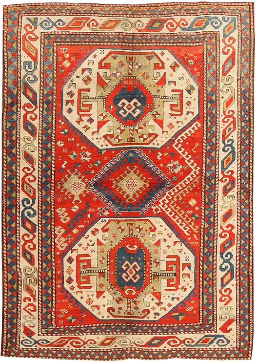Antique Kazak Caucasian Rug #43276 Main Image - By Nazmiyal Antique Kazak Caucasian Rug #43276 Main Image - By Nazmiyal