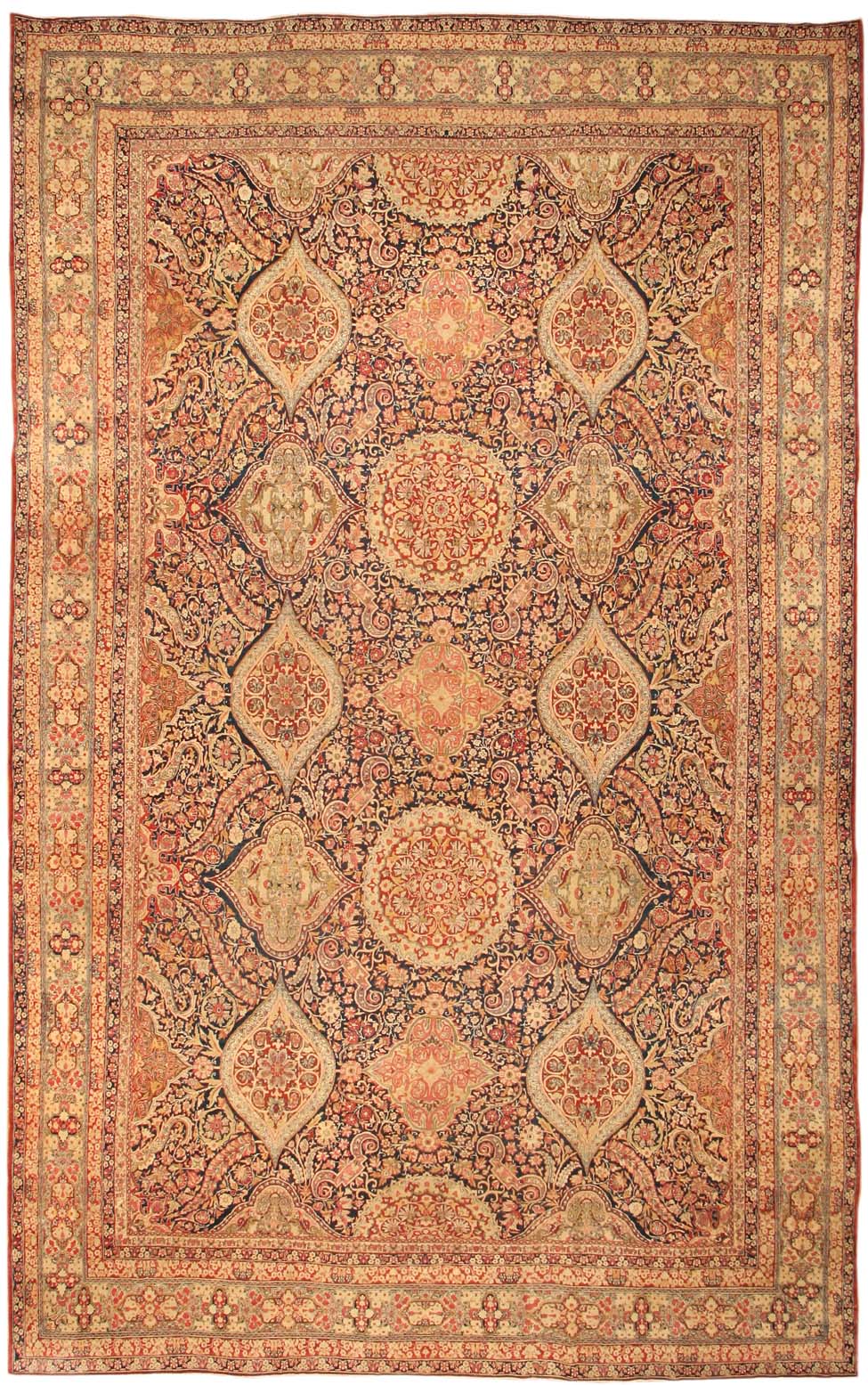 Antique Kerman Persian Rug 43394 Main Image - By Nazmiyal Antique Kerman Persian Rug 43394 Main Image - By Nazmiyal