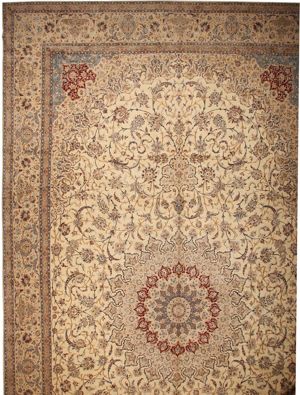 Antique Nain Persian Rug 43604 Main Image - By Nazmiyal Antique Nain Persian Rug 43604 Main Image - By Nazmiyal