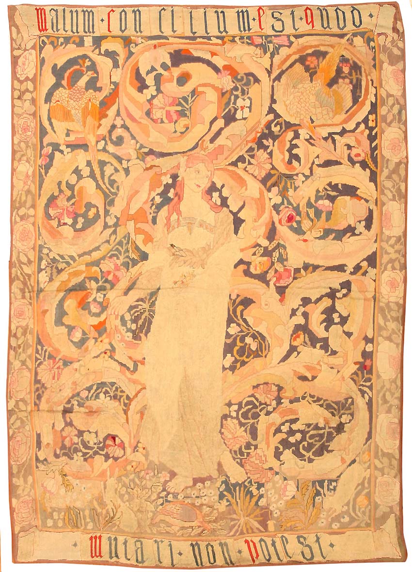 Antique Needlepoint English Rugs 1733