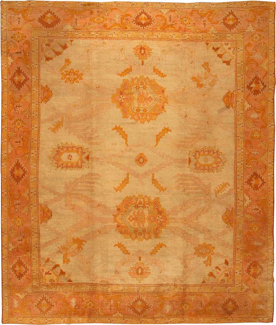 Antique Oushak  Turkish Rug 2708 Main Image - By Nazmiyal