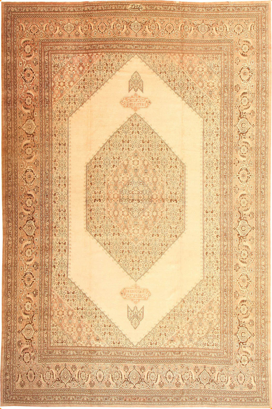 Antique Tabriz Persian Rug 2904 Main Image - By Nazmiyal Antique Tabriz Persian Rug 2904 Main Image - By Nazmiyal