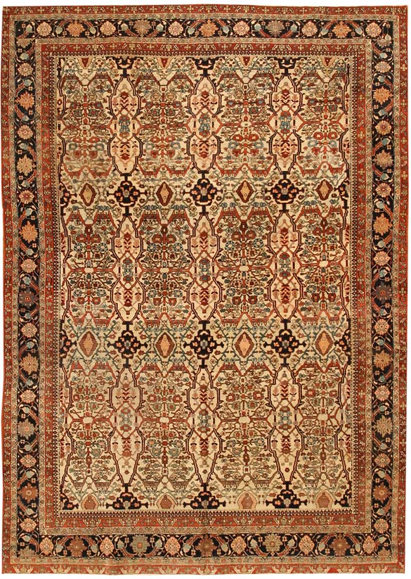 Antique Sarouk Farahan Persian Rug 43855 Main Image - By Nazmiyal
