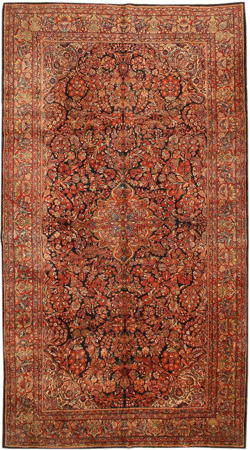 Antique Sarouk Persian Rug 43583 Main Image - By Nazmiyal Antique Sarouk Persian Rug 43583 Main Image - By Nazmiyal