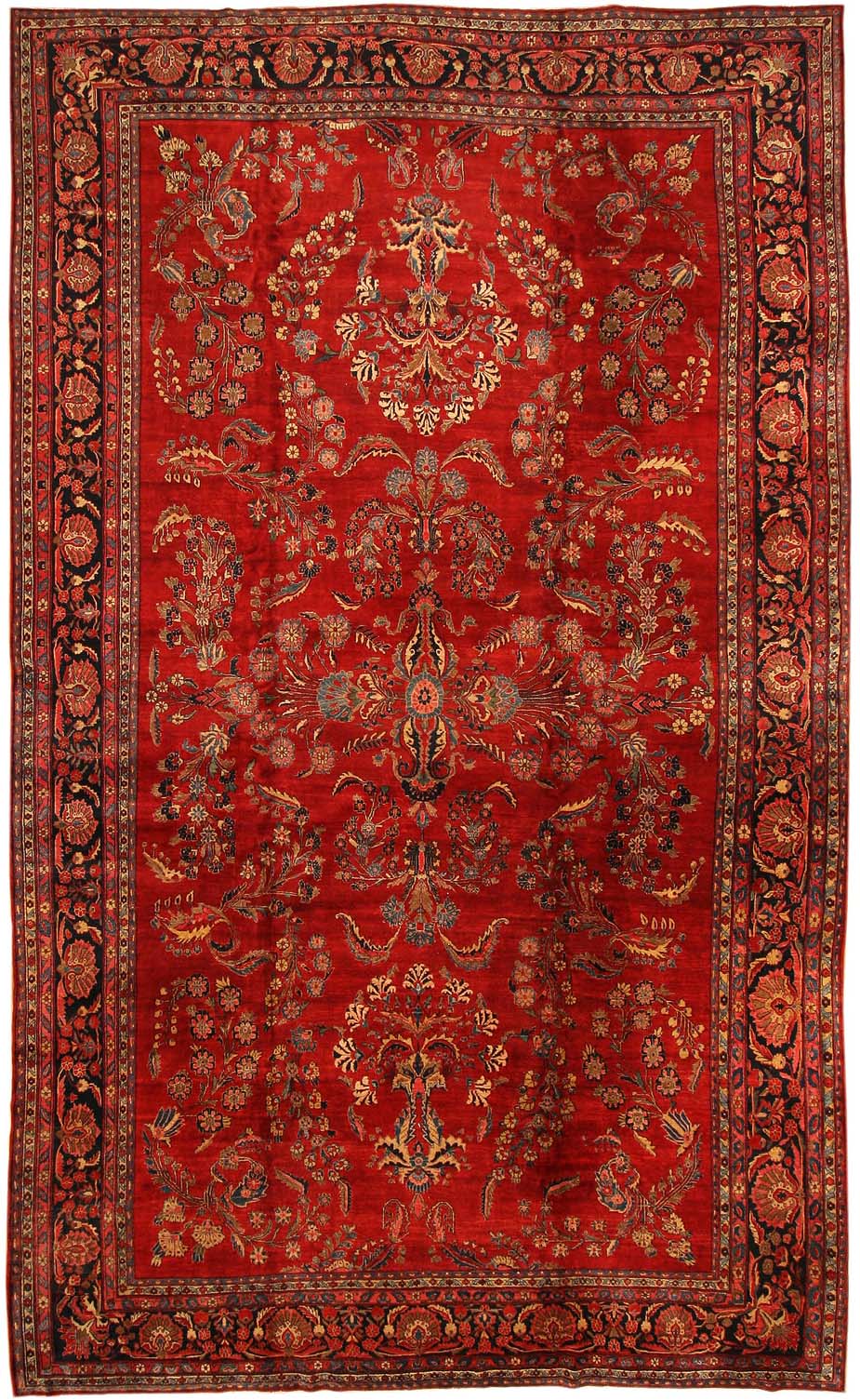 Antique Sarouk Persian Rug 43439 Main Image - By Nazmiyal Antique Sarouk Persian Rug 43439 Main Image - By Nazmiyal