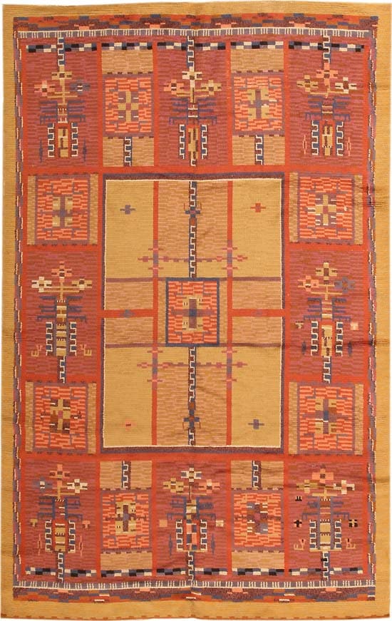 Vintage Art Deco Scandinavian Rug By Marta Gahn ( Märta Gahn ) # 41322 Main Image - By Nazmiyal Vintage Art Deco Scandinavian Rug By Marta Gahn ( Märta Gahn ) # 41322 Main Image - By Nazmiyal