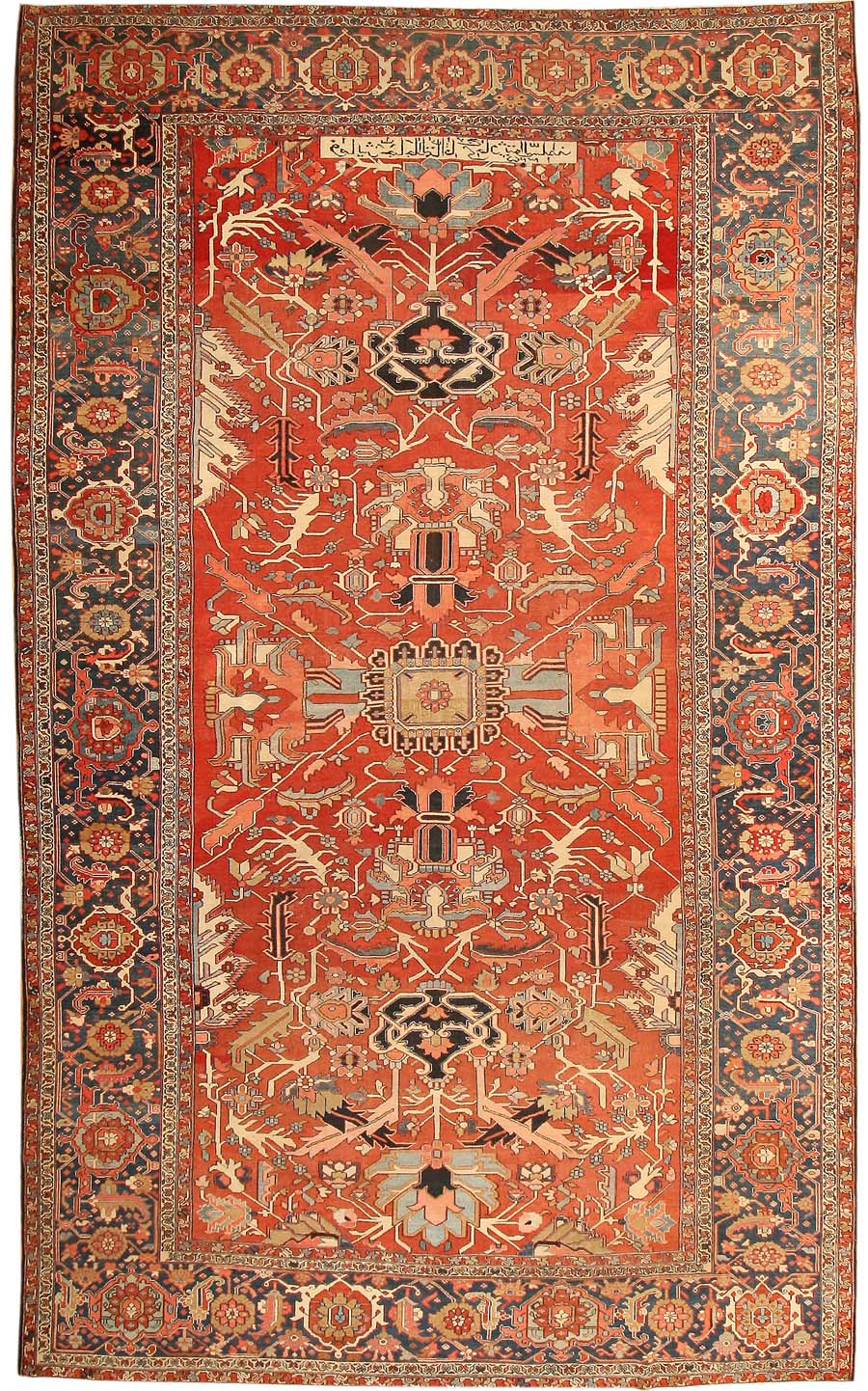 Antique Heriz Serapi Persian Rugs 43696 Main Image - By Nazmiyal