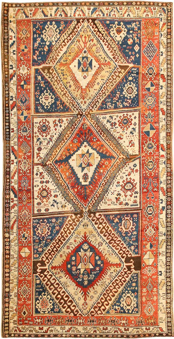 Antique Shahsavan Caucasian Rug 2922 Main Image - By Nazmiyal