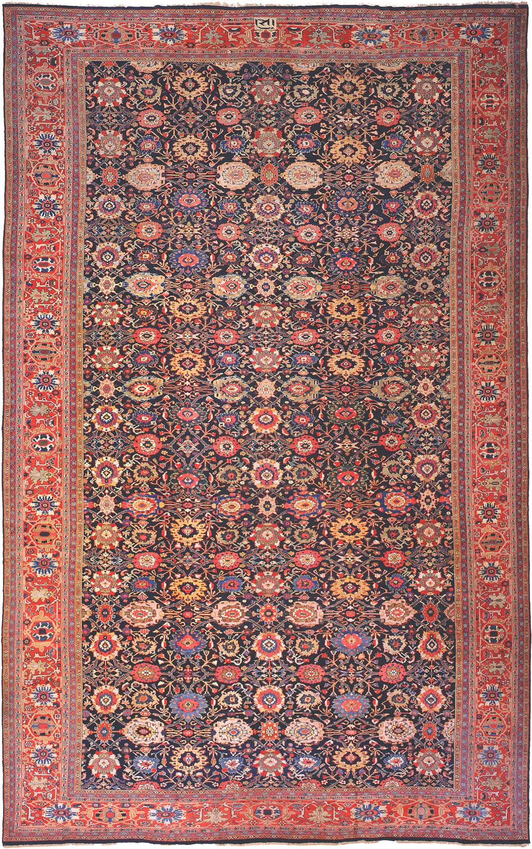 Antique Sultanabad Persian Carpet 3019 Main Image - By Nazmiyal