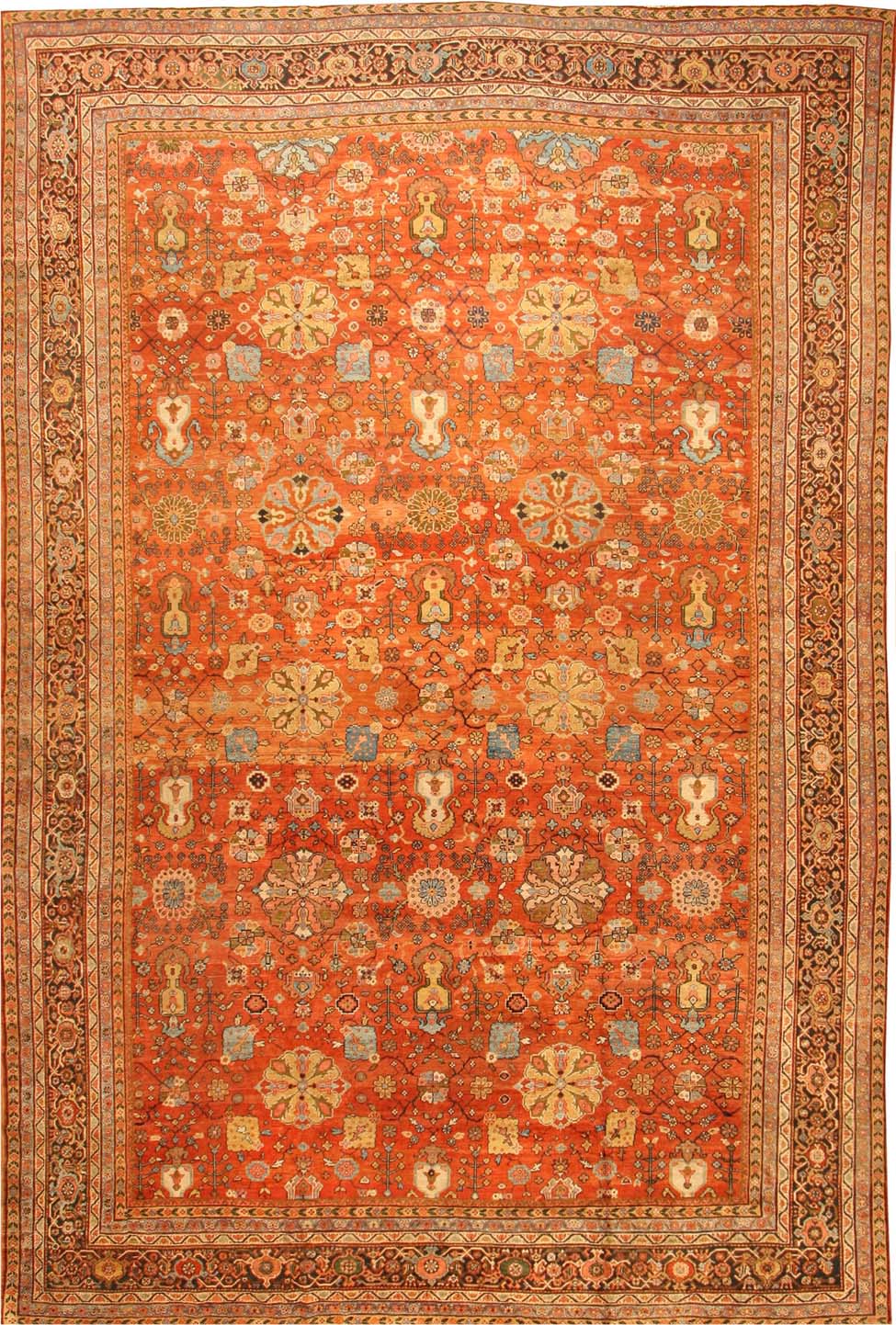 Antique Sultanabad Persian Carpet 41594 Main Image - By Nazmiyal Antique Sultanabad Persian Carpet 41594 Main Image - By Nazmiyal