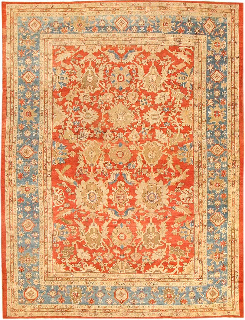 Antique Sultanabad Persian Rugs 43214 Main Image - By Nazmiyal Antique Sultanabad Persian Rugs 43214 Main Image - By Nazmiyal