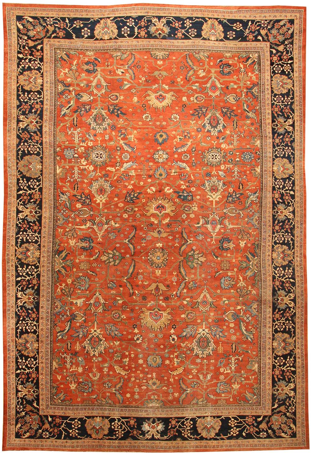 Antique Sultanabad Persian Rugs 43337 Main Image - By Nazmiyal Antique Sultanabad Persian Rugs 43337 Main Image - By Nazmiyal