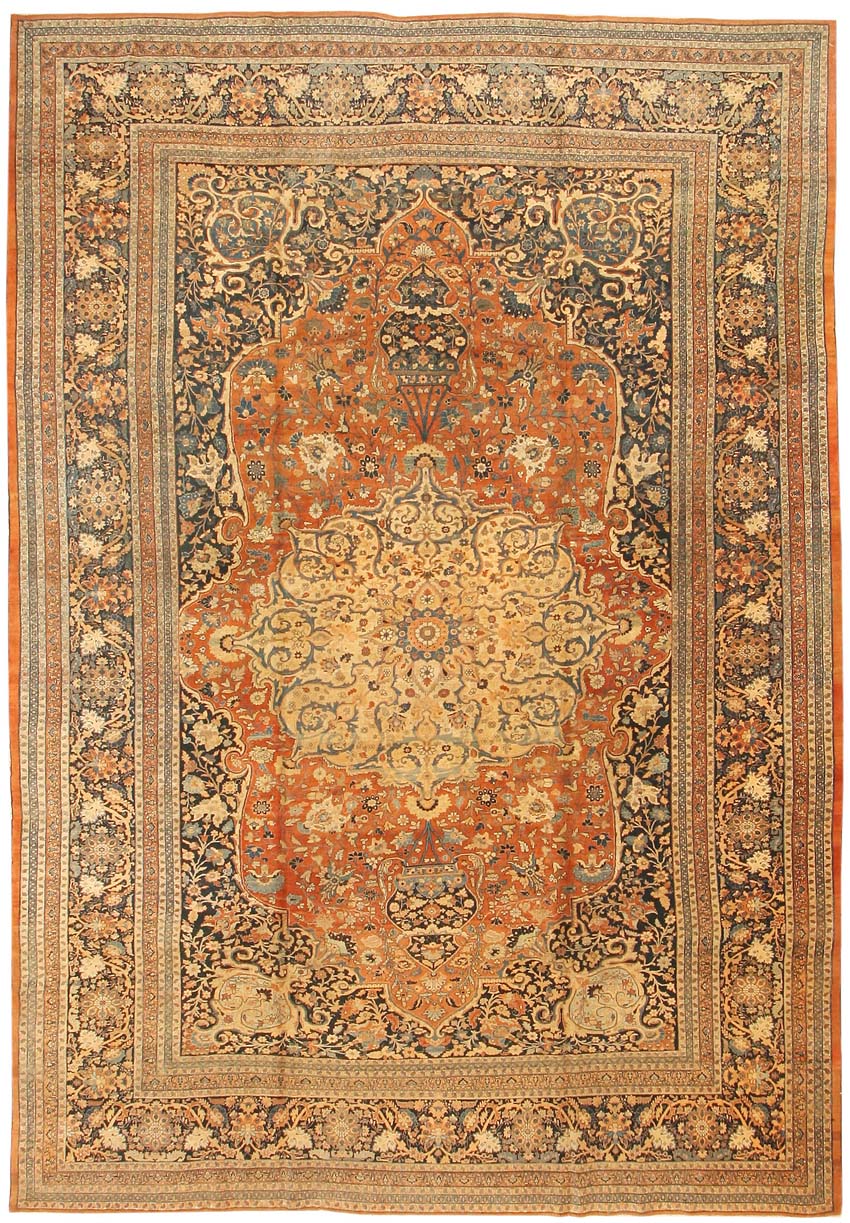 Antique Tabriz Persian Rug 43344 Main Image - By Nazmiyal