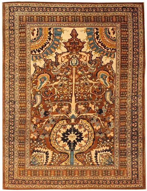 Antique Tabriz Persian Rug 43498 Main Image - By Nazmiyal