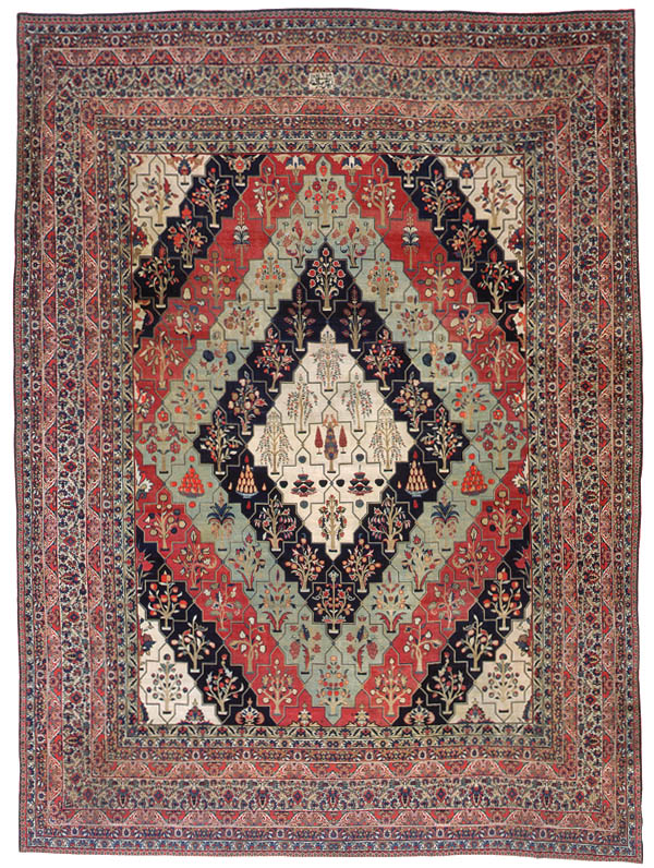 Antique Kerman Persian Rug 3403