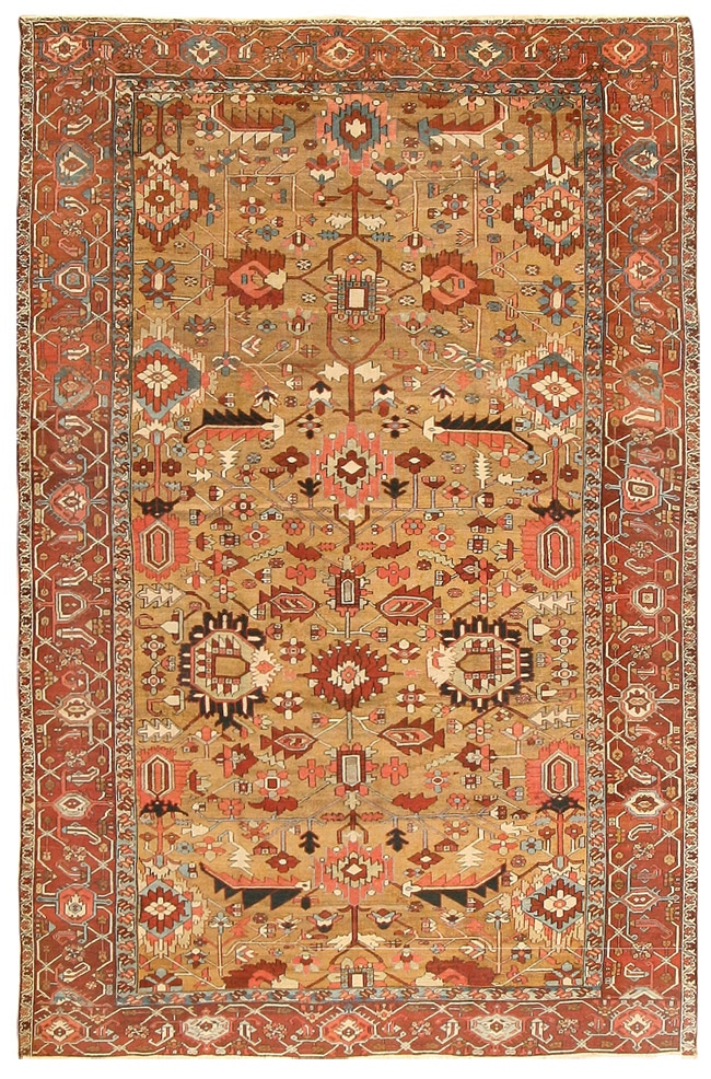 Antique Heriz Serapi Persian Rugs 43208 Main Image - By Nazmiyal