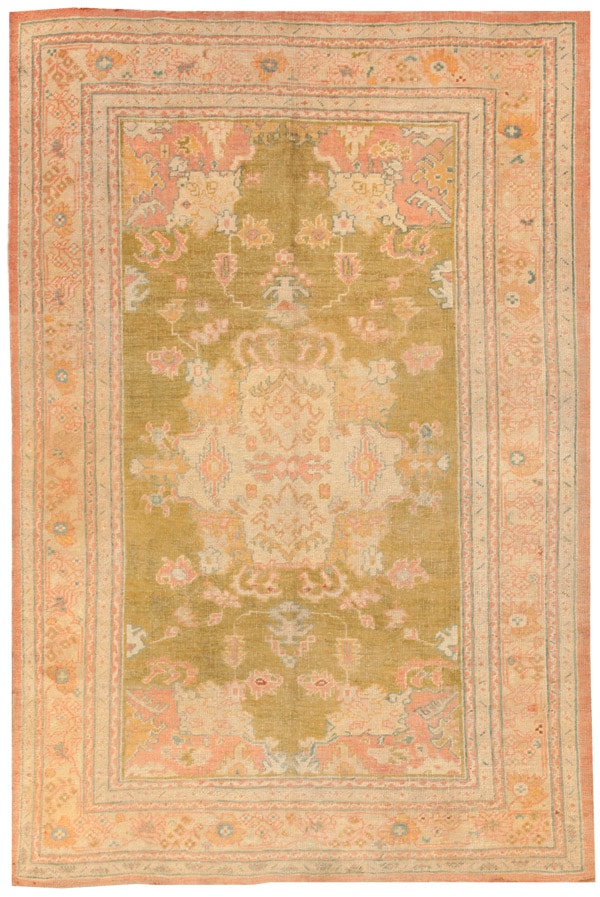 Antique Oushak Turkish Rug 44867 Main Image - By Nazmiyal Antique Oushak Turkish Rug 44867 Main Image - By Nazmiyal