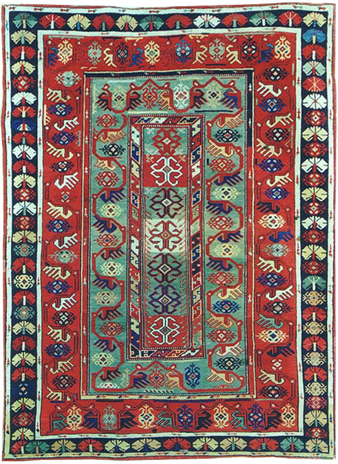 Antique Turkish Milas Rug