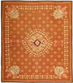 Antique Aubusson French Rug 41382