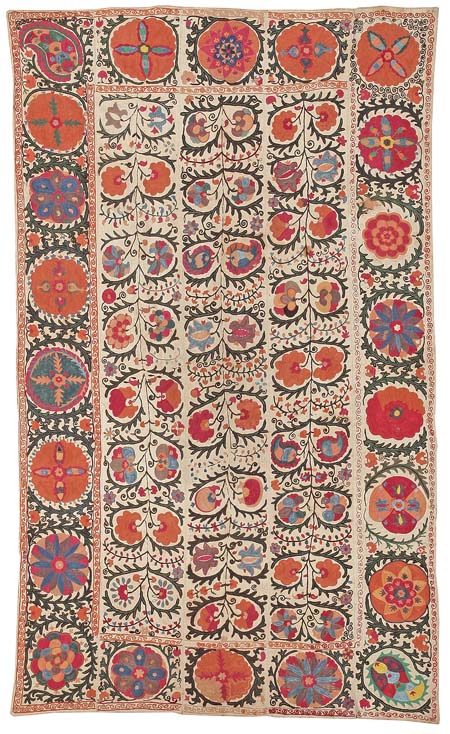 Antique Suzani Rug #44445 Main Image - By Nazmiyal