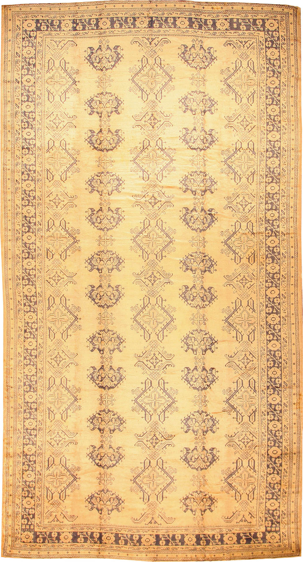 Antique Oushak Turkish Rug 971 Main Image - By Nazmiyal Antique Oushak Turkish Rug 971 Main Image - By Nazmiyal
