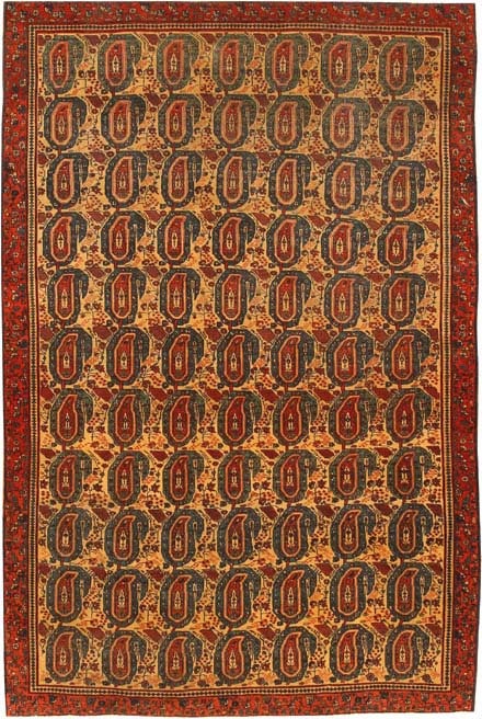 Antique Sarouk Farahan Persian Rug 42409 Main Image - By Nazmiyal