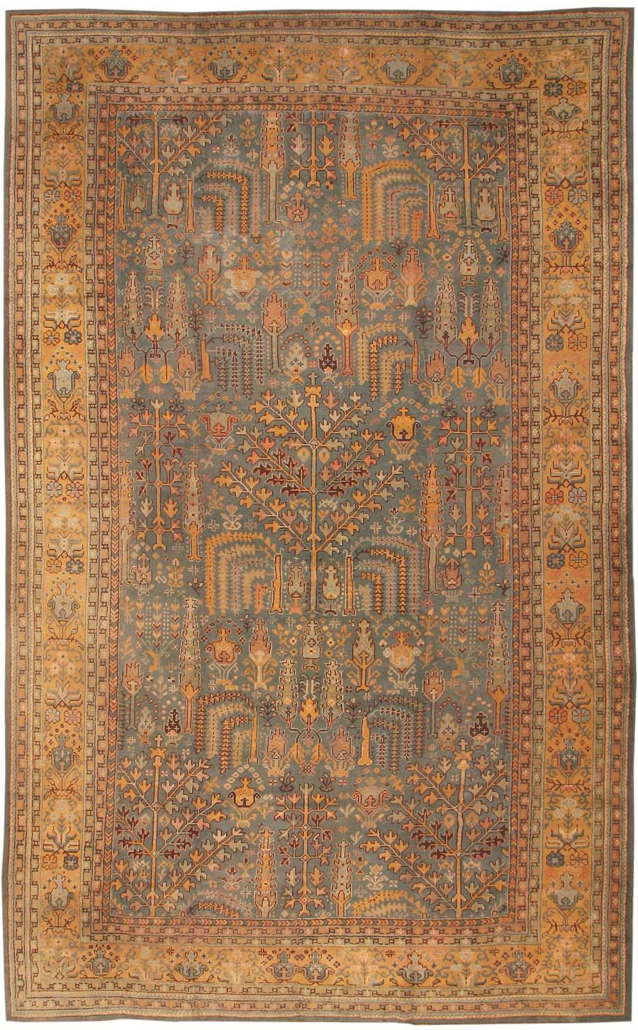 Antique Oushak Turkish Rug 42092 Main Image - By Nazmiyal Antique Oushak Turkish Rug 42092 Main Image - By Nazmiyal
