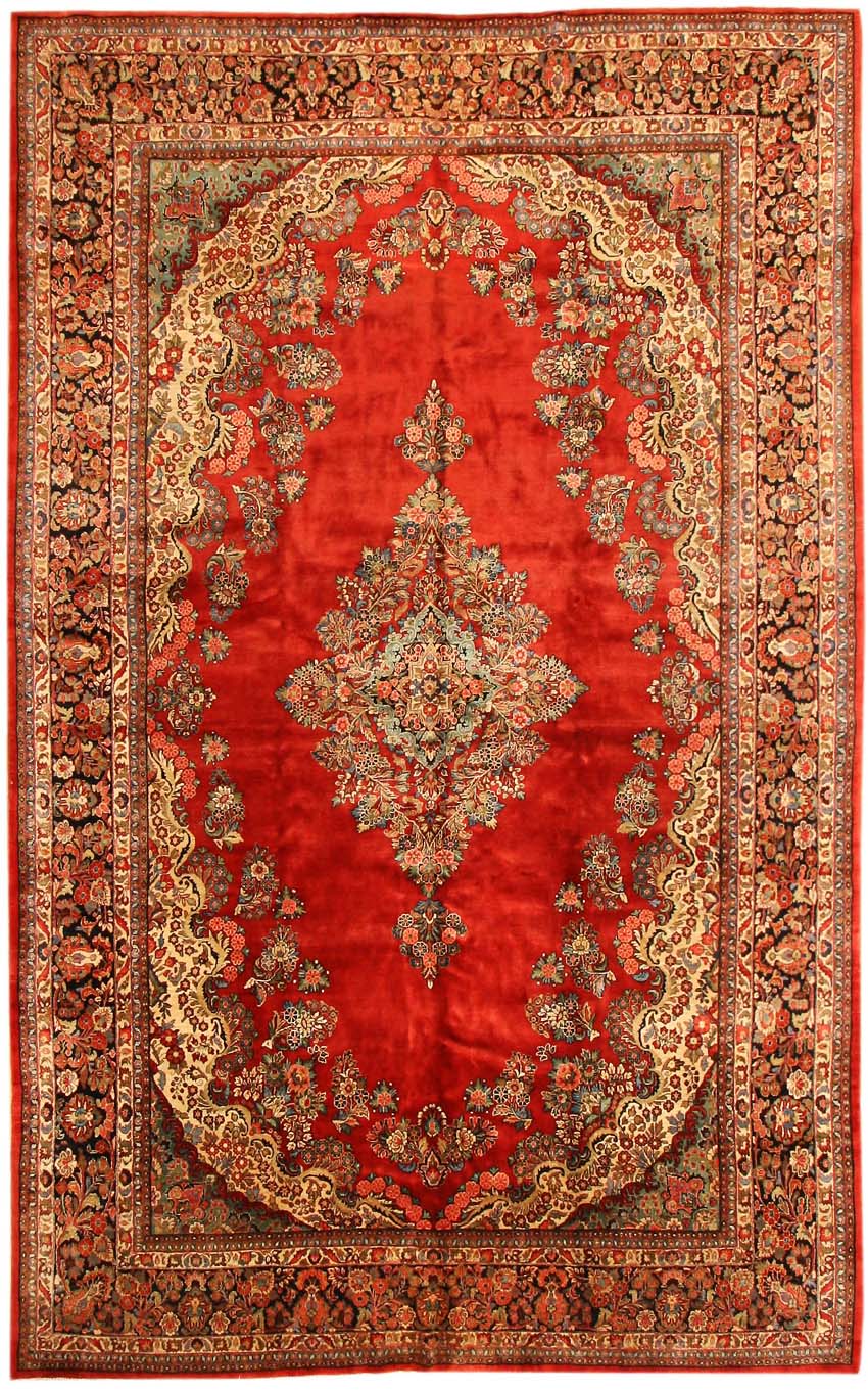Antique Sarouk Persian Rug 43596 Main Image - By Nazmiyal Antique Sarouk Persian Rug 43596 Main Image - By Nazmiyal