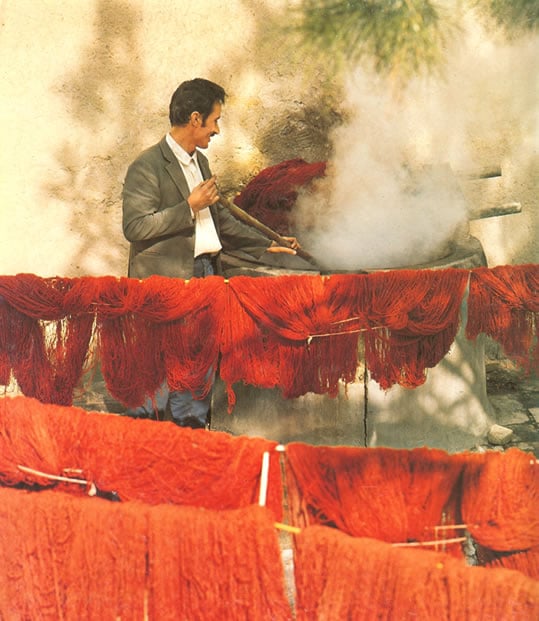 Dyes in Carpet Making Materials Used in Making Rugs & Carpets by NAZMIYAL dyes from Carpet Magic