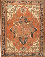 Lot #97: Antique Heriz Serapi Rug from Persia Lot #97: Antique Heriz Serapi Rug from Persia