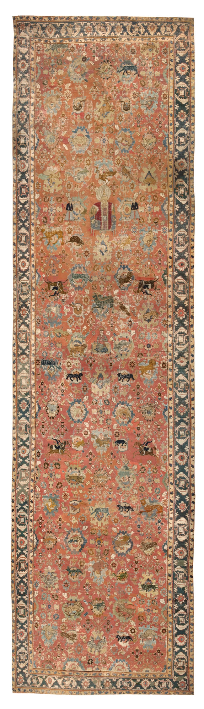 Antique 17th Century Esfahan Persian Rug 3025 Main Image - By Nazmiyal Antique 17th Century Esfahan Persian Rug 3025 Main Image - By Nazmiyal