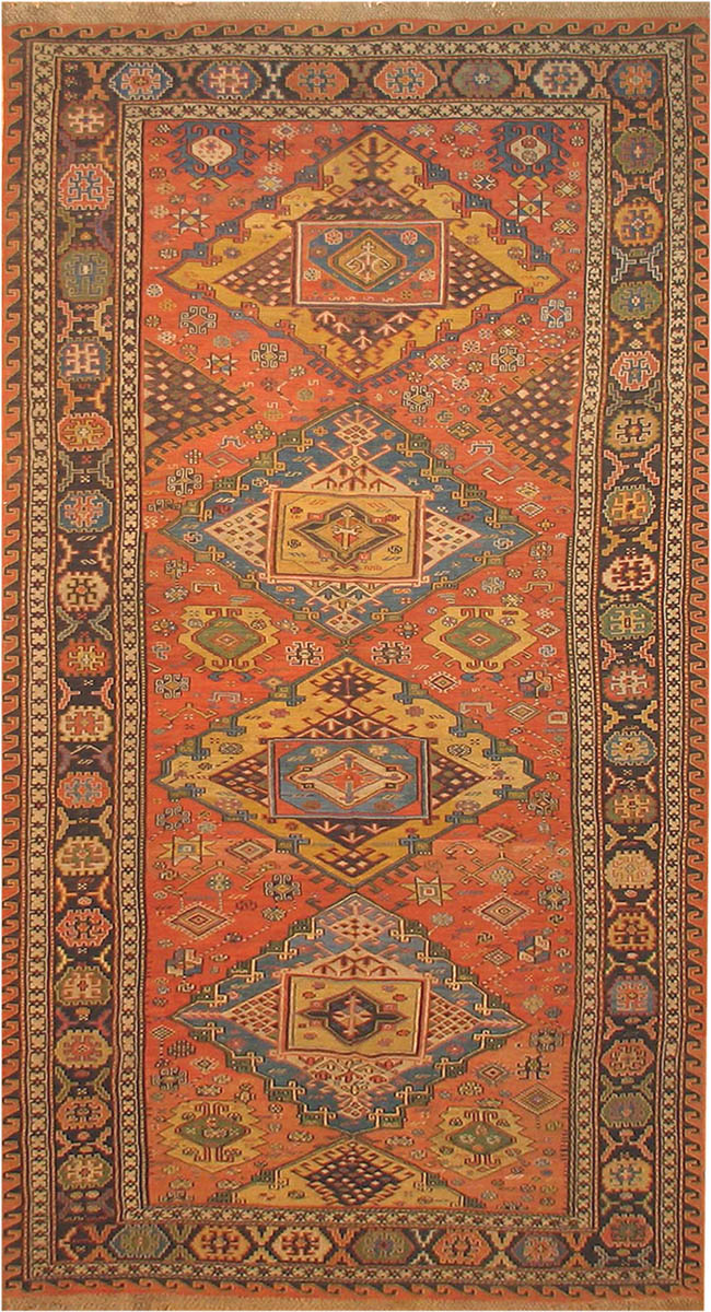 Antique Sumak Persian Carpet 41775 Antique Sumak Persian Carpet 41775