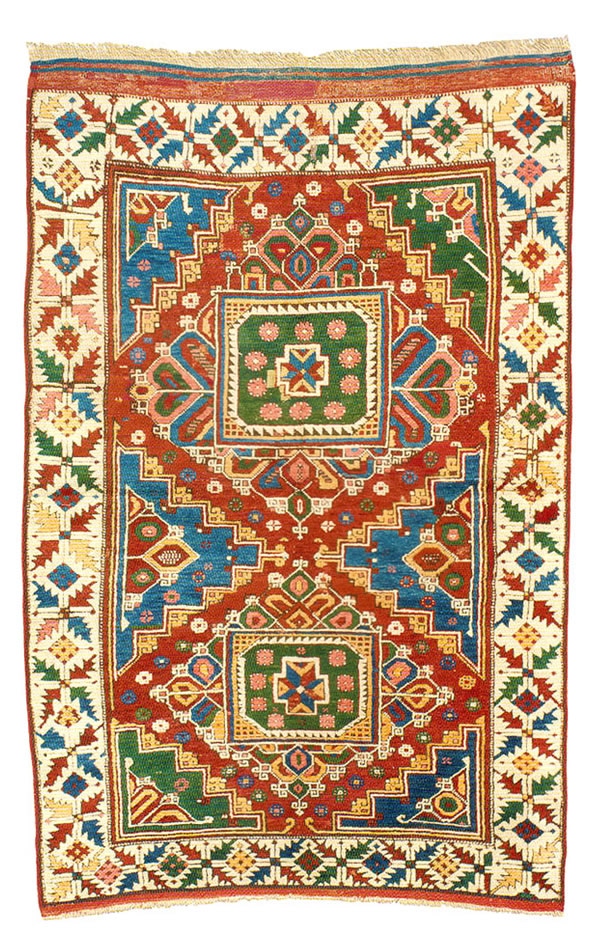 Antique Bergama Turkish Rug