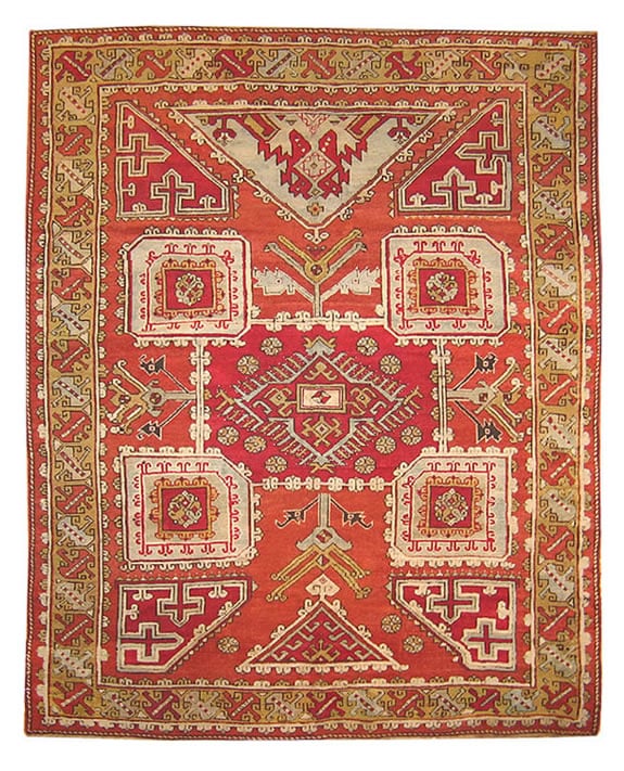 Antique Bergama Turkish Carpet Photo