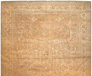 Meet Interior Designer Philip La Bossiere antique tabriz Rug Used in this Design. Antique Tabriz Rug 41941