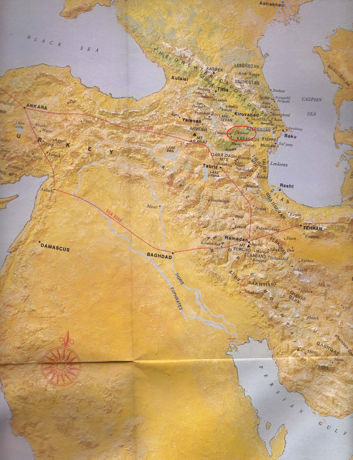 Caucasus Map Caucasus Map