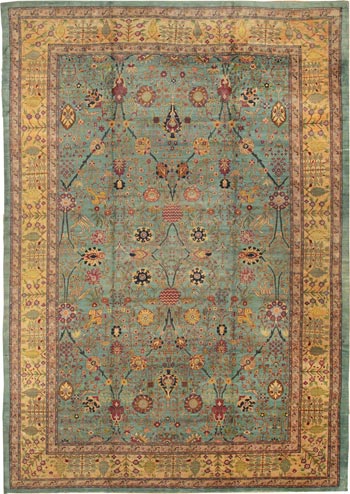 Antique Agra Rug | 40317 by Nazmiyal Agra Rug 40317 by Nazmiyal